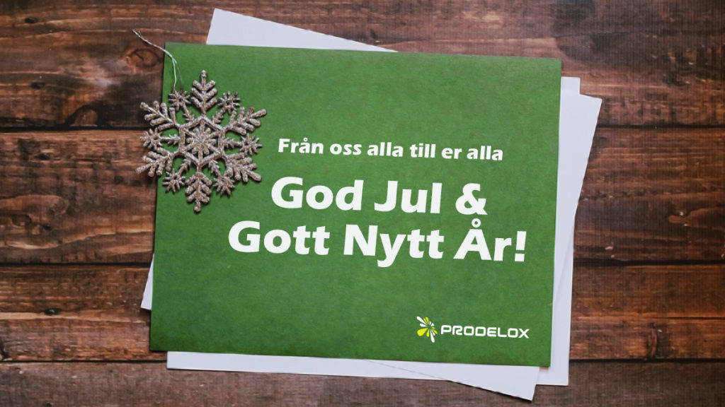 God Jul önskar Prodelox