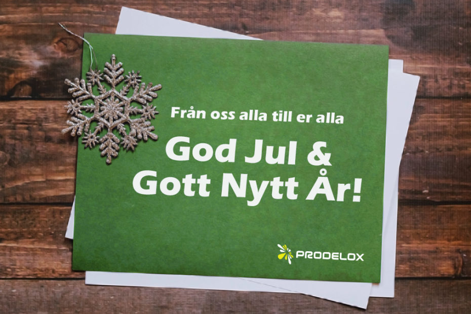 God Jul önskar Prodelox